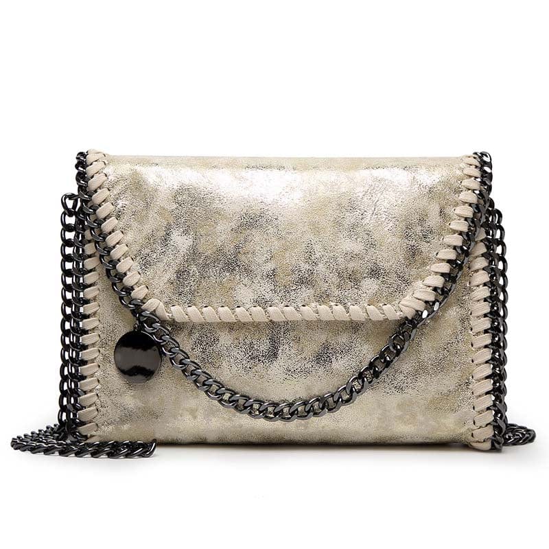 Champagne Luxury Brand Shoulder Messenger Bag Chain Bag Quality Chain Women Clutch Square Bag Fashion Lady Handbags Purse Party