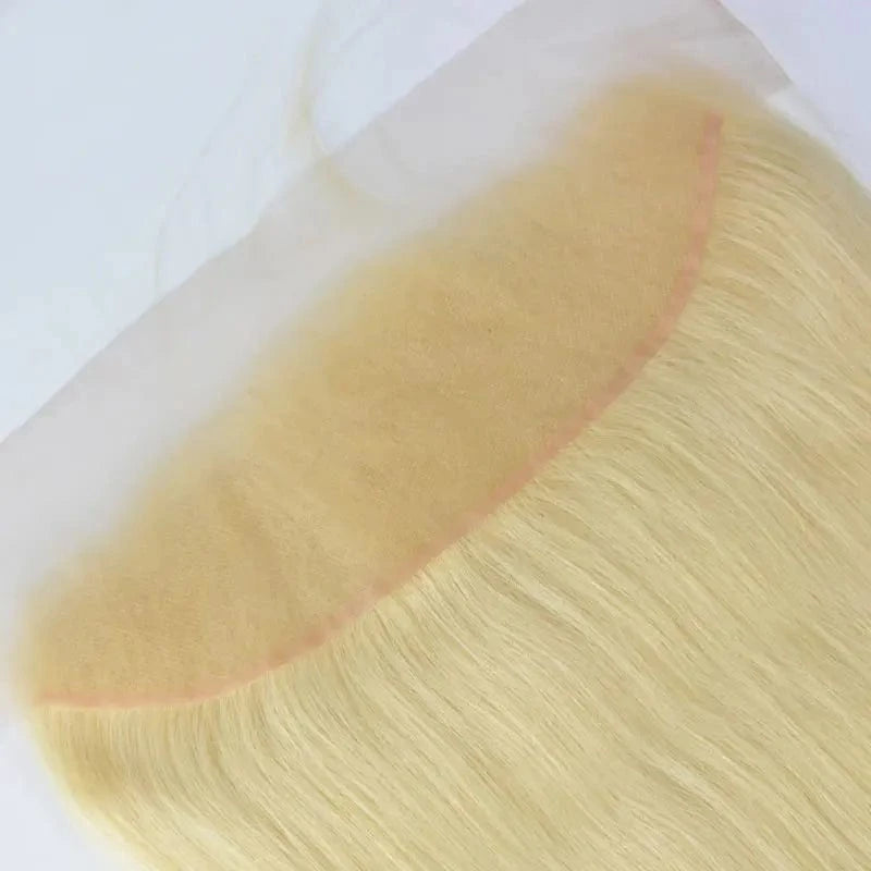 Cheap 13x4 613 Blond hair Transparent Swiss Virgin Lace Frontal Closure Vendor