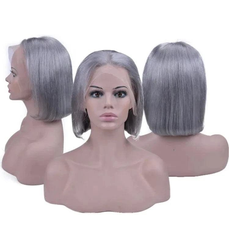 Cheap price human hair short 613 bob wigs human hair lace front blonde wig dyed green blue red pink gray orange purple color wig