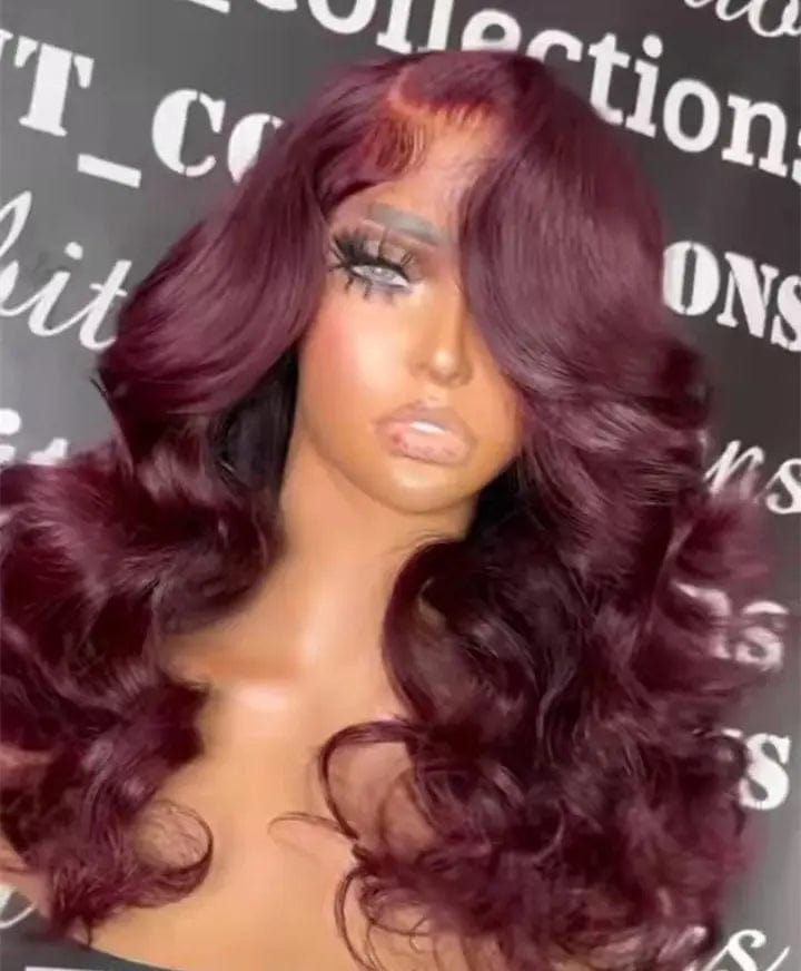 Cherry Color Body Wave Brazilian Human Hair