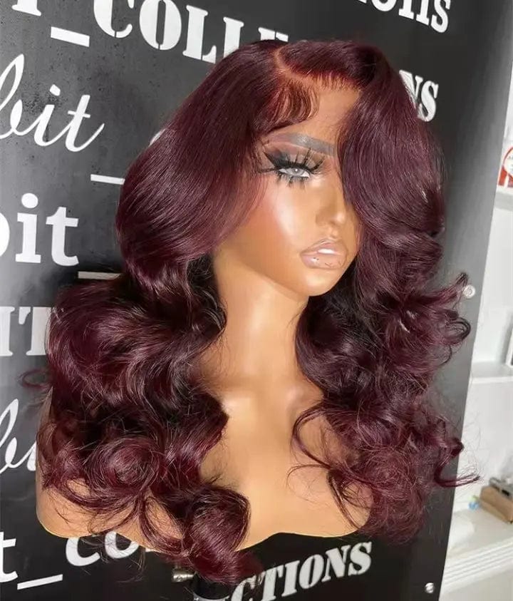 Cherry Color Body Wave Brazilian Human Hair