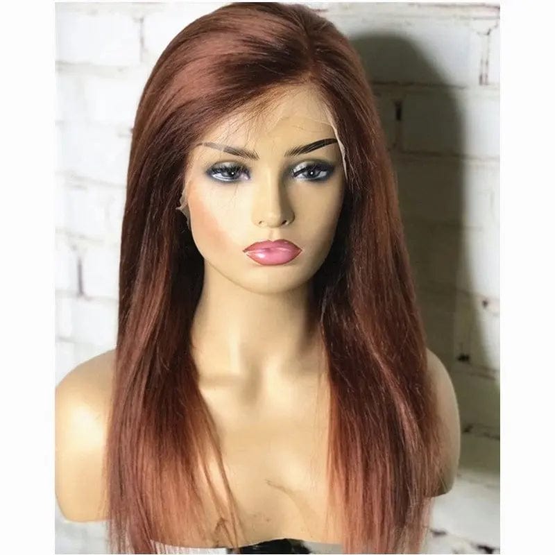 Chestnut Brown Color Mink Straight Virgin Hair