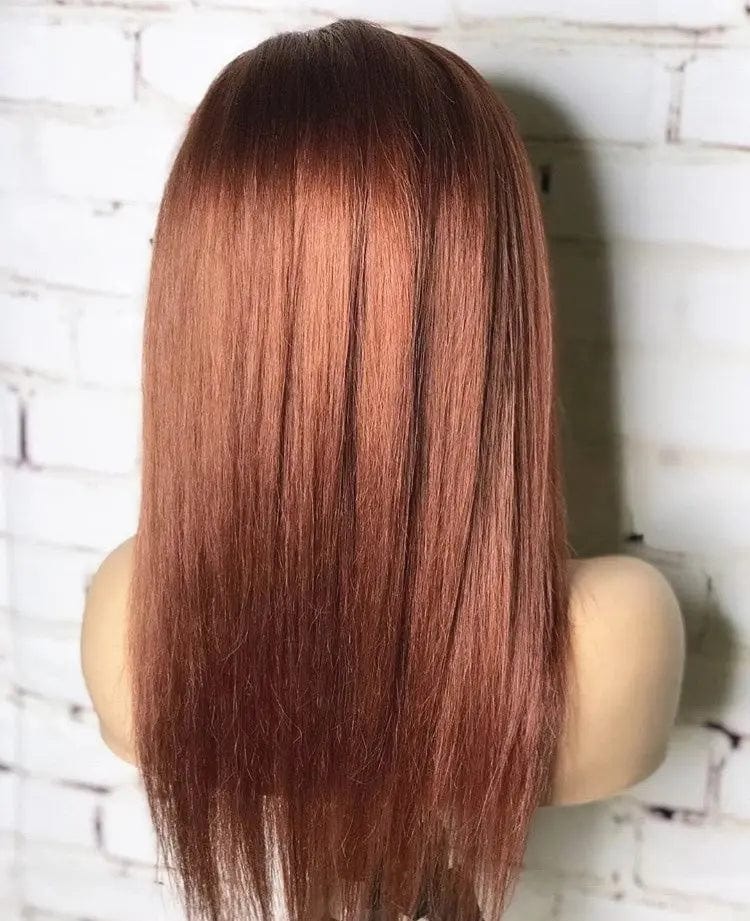 Chestnut Brown Color Mink Straight Virgin Hair