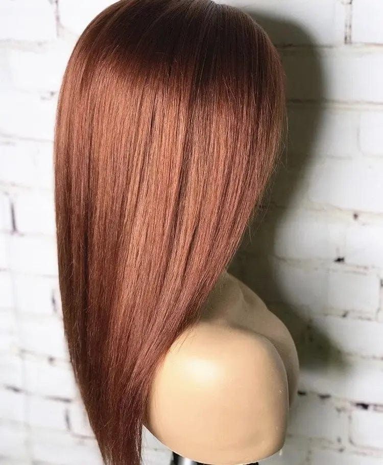 Chestnut Brown Color Mink Straight Virgin Hair