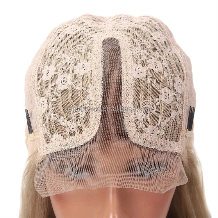 China Wholesale Average Size High Density Synthetic Hair With 200 HD Lace Front Wig