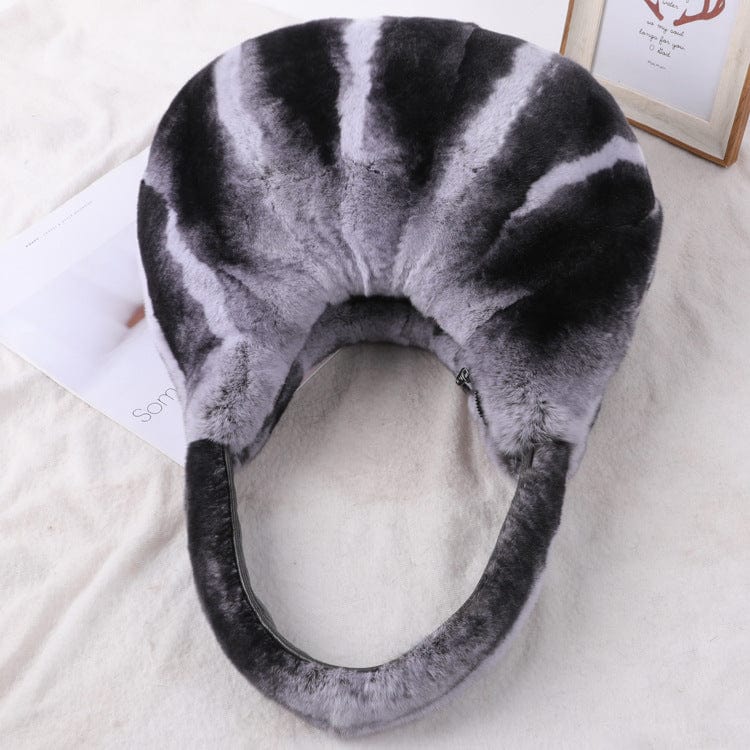 Chinchilla Color women real fur clutch envelope bag stylish genuine rex rabbit fur handbag luxury chinchilla color fur purse