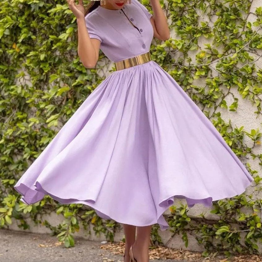 Classic solid women party evening casual dress church office lady plus size women dresses summer ladies elegant