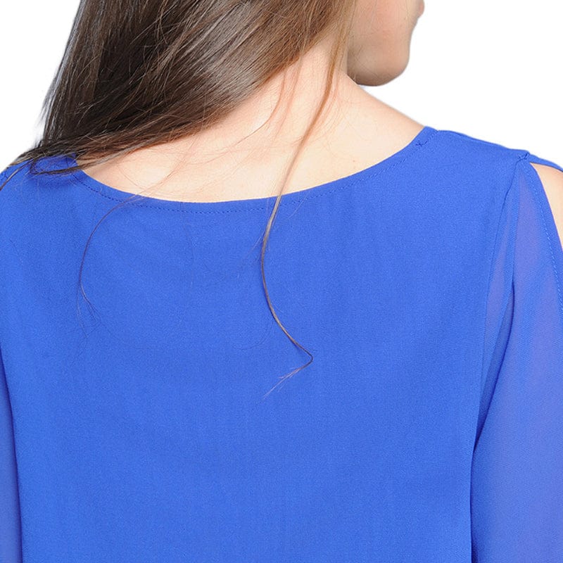 Clearance Chiffon Summer Split Sleeves Irregular Lady Casual Dress