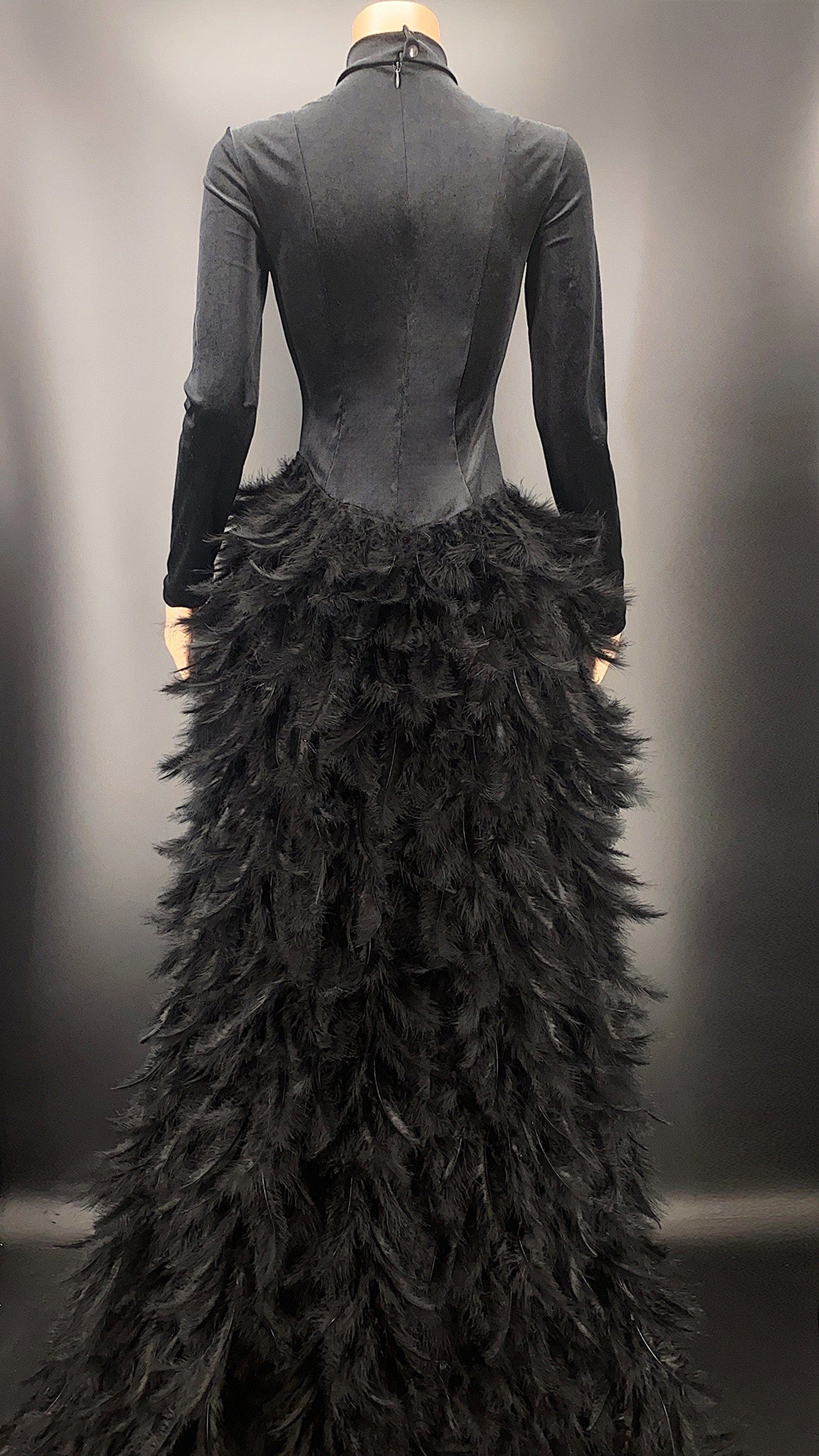 Clothes Wholesale Suppliers Sparkly Snake Rhinestone Formal Evening Dress Black High Neck Elegant Party Wear Gown For Women