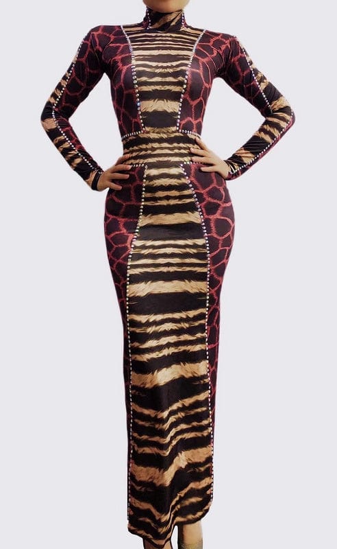 Clothing Wholesale Price Shiny Sequins Night Club Dresses Sexy Women Special Pattern Gorgeous Elegant Women Evening Gowns