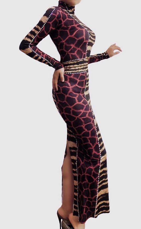 Clothing Wholesale Price Shiny Sequins Night Club Dresses Sexy Women Special Pattern Gorgeous Elegant Women Evening Gowns