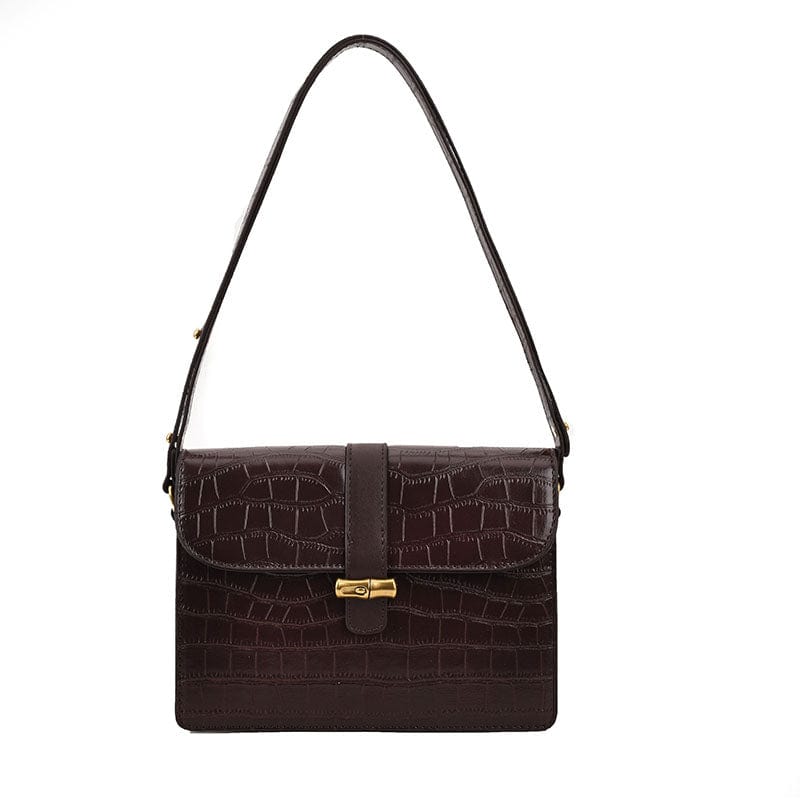 Coffee 2023 Designer Fashion Inclined Shoulder Bag Ladies Crocodile Bag Women Leather Handbags and Purses