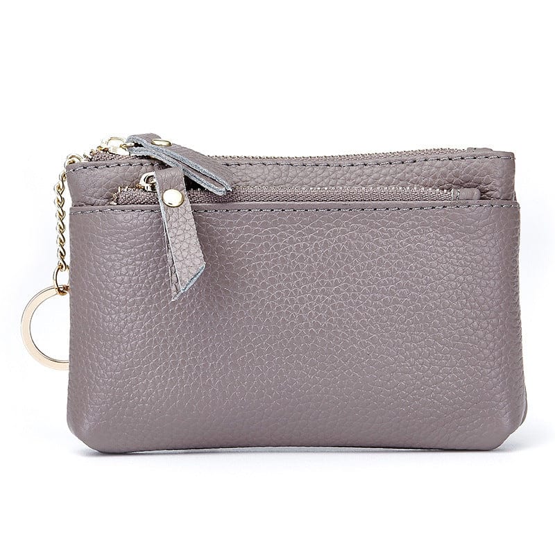 Coin Purse Ladies Wallet Mini Soft Leather Hand Bag Small Wallet Key Case Coin Case Card Case Short Zipper Pouch