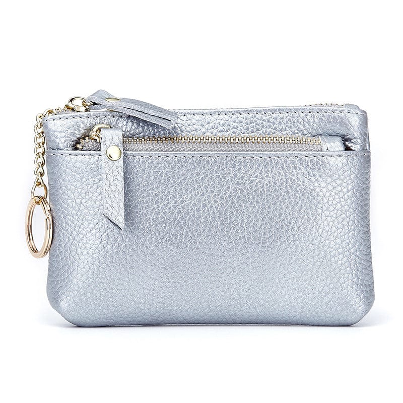 Coin Purse Ladies Wallet Mini Soft Leather Hand Bag Small Wallet Key Case Coin Case Card Case Short Zipper Pouch