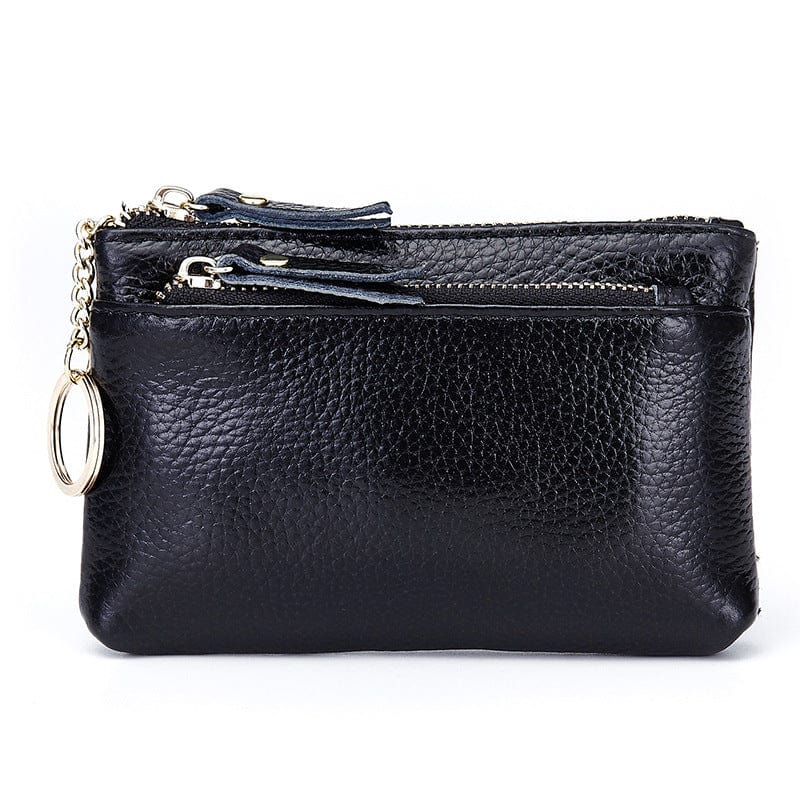 Coin Purse Ladies Wallet Mini Soft Leather Hand Bag Small Wallet Key Case Coin Case Card Case Short Zipper Pouch