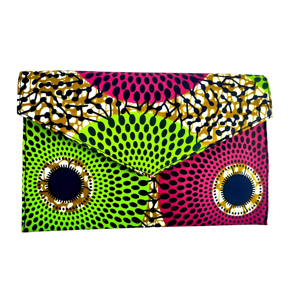Color 4 African print clutch bags Women wax fabric envelope bags fashion design for casual