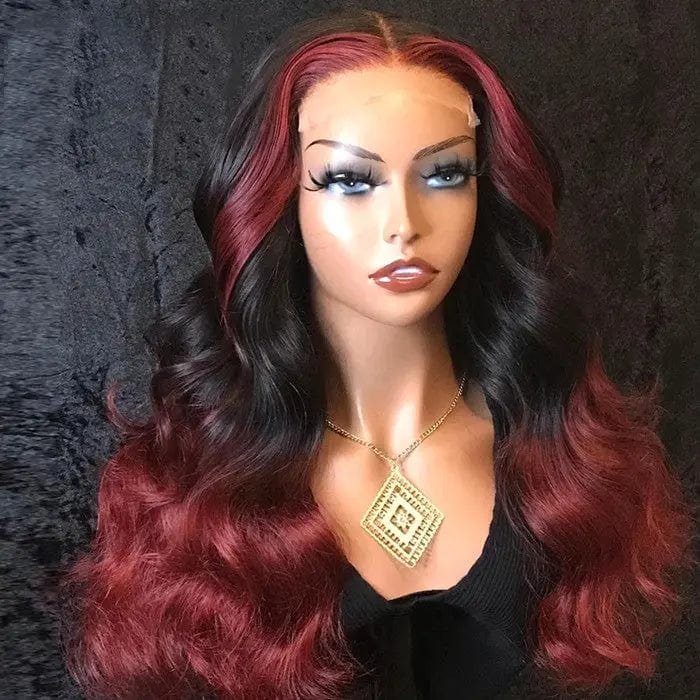Color Ocean Water Wave Mink Raw Burmese Frontal Wigs