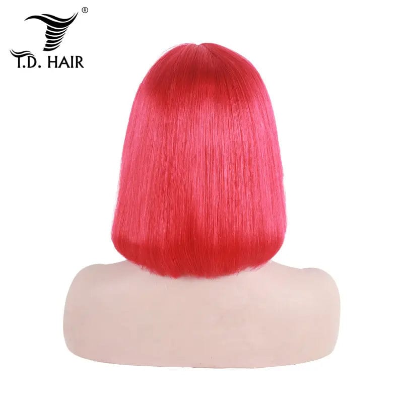 Colored Wig Brazilian Human Hair