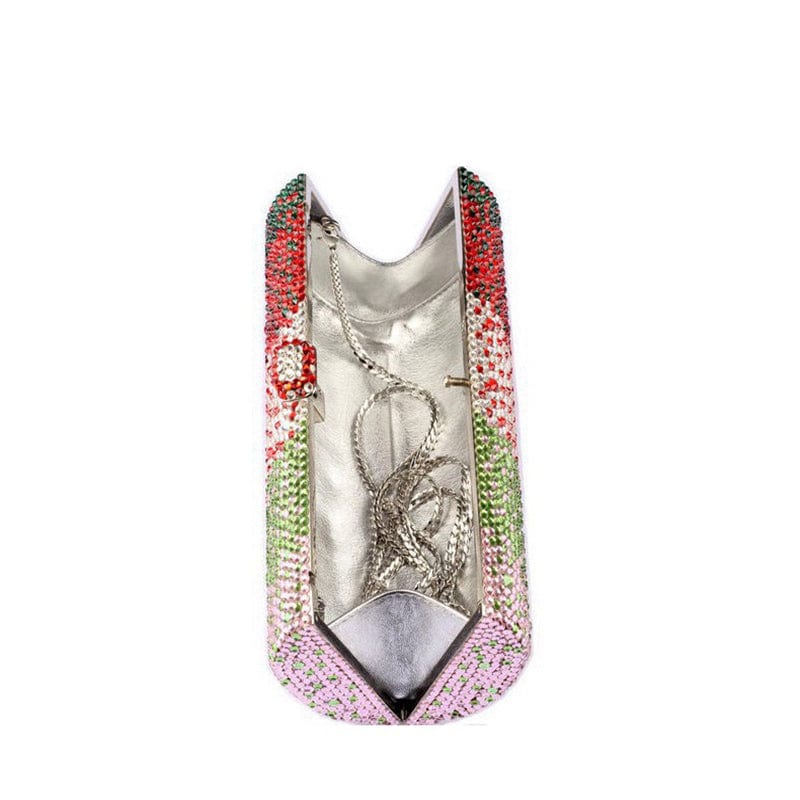 Colorful Bling Crystal Clutch Handbag Luxury Evening Bags Wedding Handbag Ladies Dress Purse Rhinestone Clutch For Woman