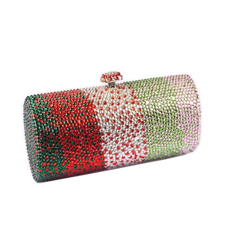 Colorful Bling Crystal Clutch Handbag Luxury Evening Bags Wedding Handbag Ladies Dress Purse Rhinestone Clutch For Woman