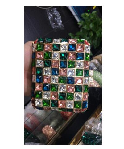 Colorful Luxury Women Plaid Green Crystal Clutch Bags MINI Minaudiere Rhinestone Purses Wedding Evening Bag Party Diamond Dinner Handbags