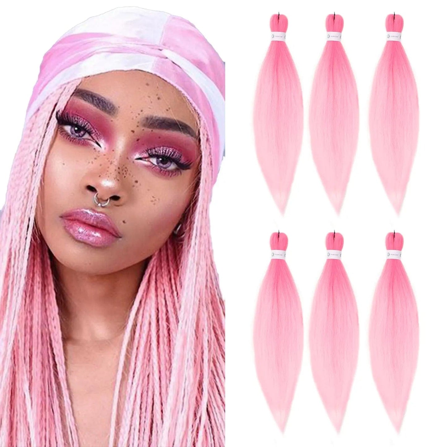 Contact customer service for other sizes and color / NZB001-1 Ombre Extensions Synthetic Hair Blue Braids Straight Pre Stretched Jumbo Braiding Hair glueless braid wigs wholesale
