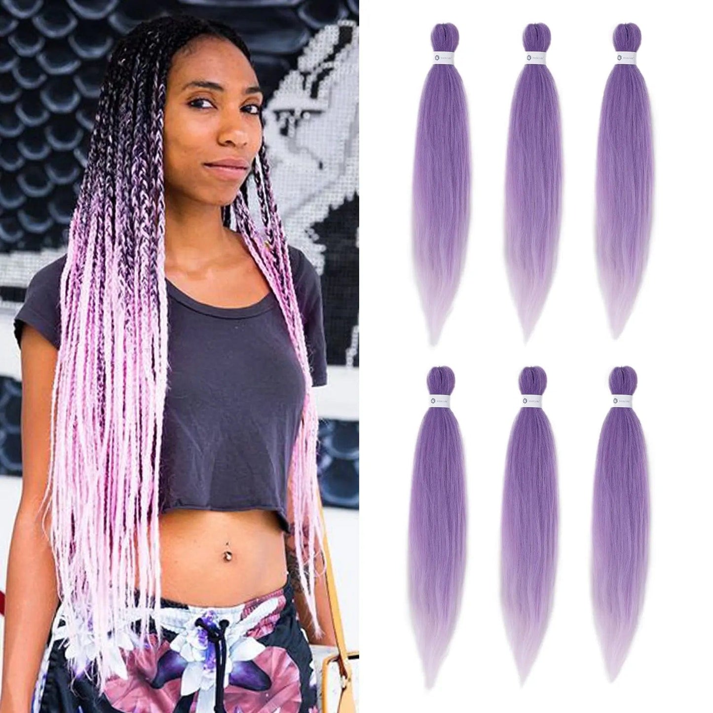 Contact customer service for other sizes and color / NZB001-3 Ombre Extensions Synthetic Hair Blue Braids Straight Pre Stretched Jumbo Braiding Hair glueless braid wigs wholesale