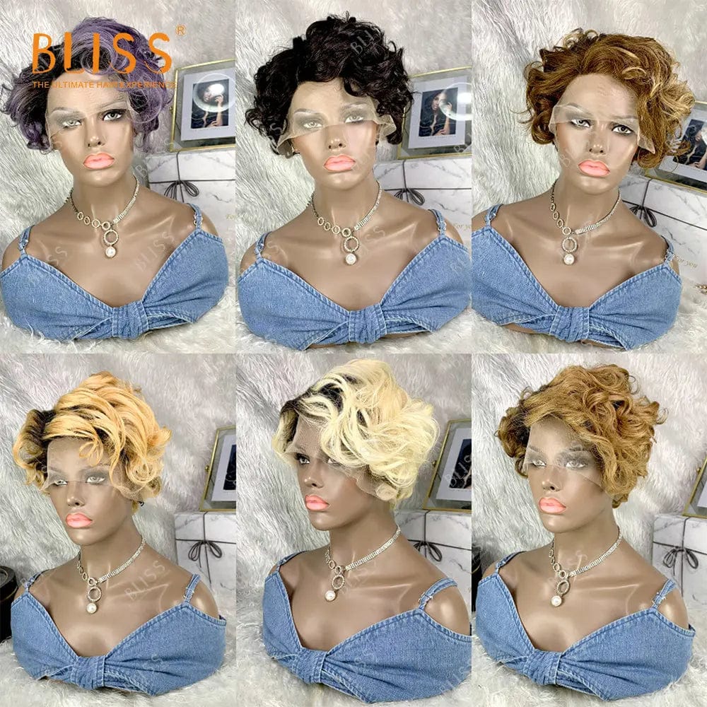 contact for pricelist / 9 Short Human Hair Wigs