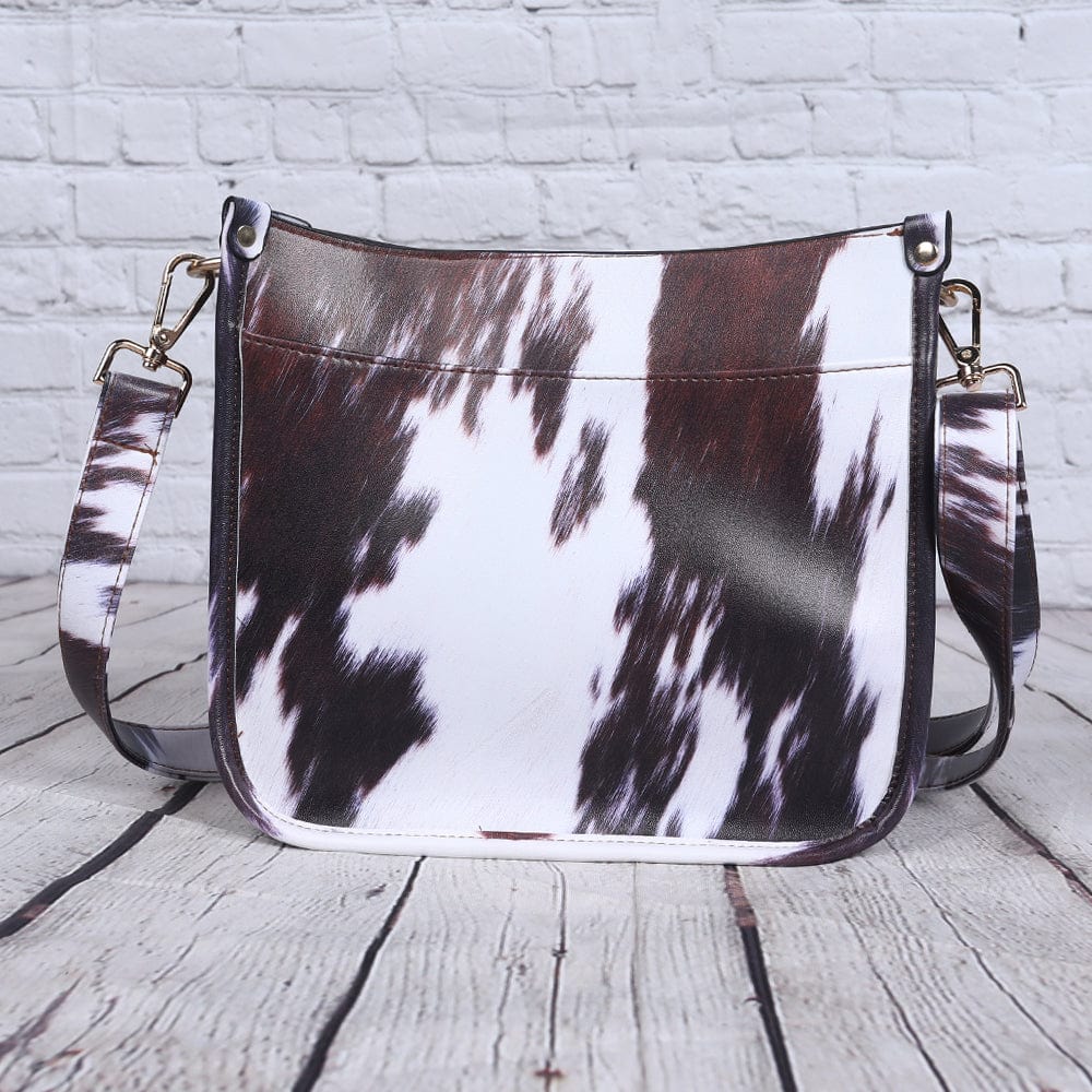 Cow Drop shipping The Turnaround Cross-Body Bag Leather Messenger Bag Adjustable Guitar Strap Vegan Crossbody Messenger Bag