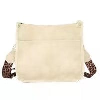 Cream Fashion Women Handbags Shoulder Purse PU Leopard Tote Set  Strap Bag Ahdorned Vegan Leather Messenger Bag Drop Shipping