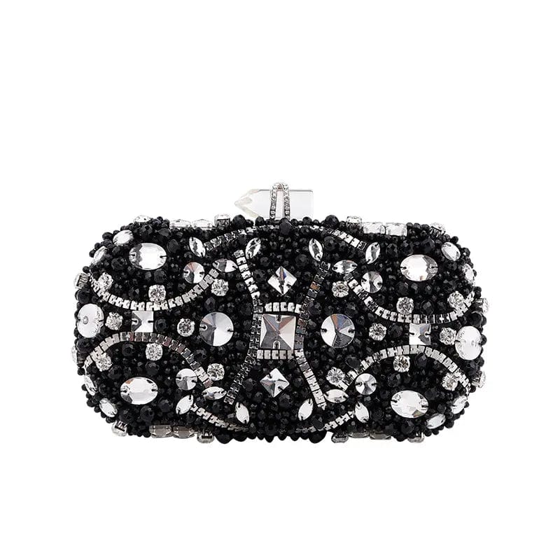 Creative Bead Embroidered Lady Inlaid With Diamond Bullet Holding Famous Ladies European And American Aristocratic Evening Bag