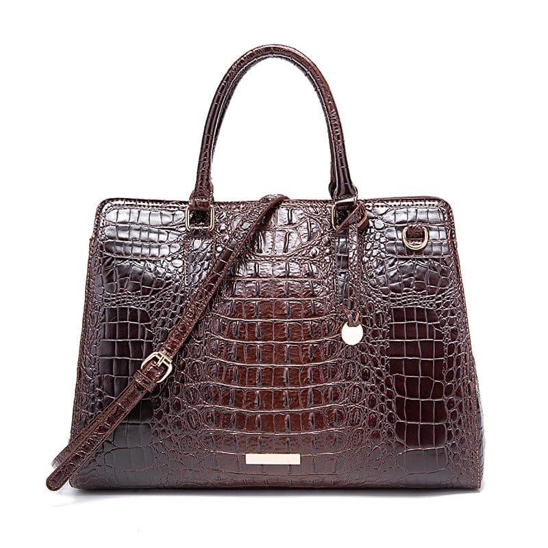 Crocodile Brahman brand Amazon shopify hot selling women's new fashion one shoulder handheld tote bag purses and handbags