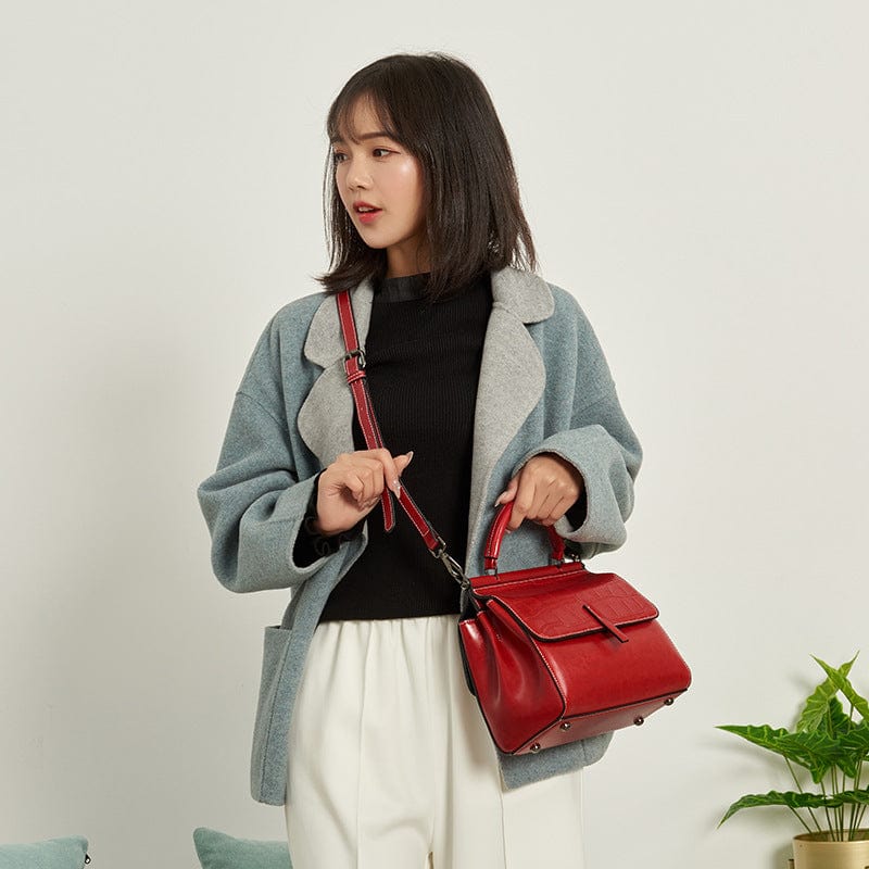 Crocodile pattern genuine leather handbags ladies crossbody bag luxury handbags shoulder handbags for women luxury custom logo