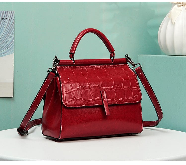 Crocodile pattern genuine leather handbags ladies crossbody bag luxury handbags shoulder handbags for women luxury custom logo