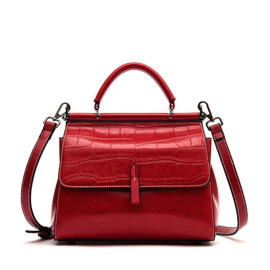 Crocodile pattern genuine leather handbags ladies crossbody bag luxury handbags shoulder handbags for women luxury custom logo