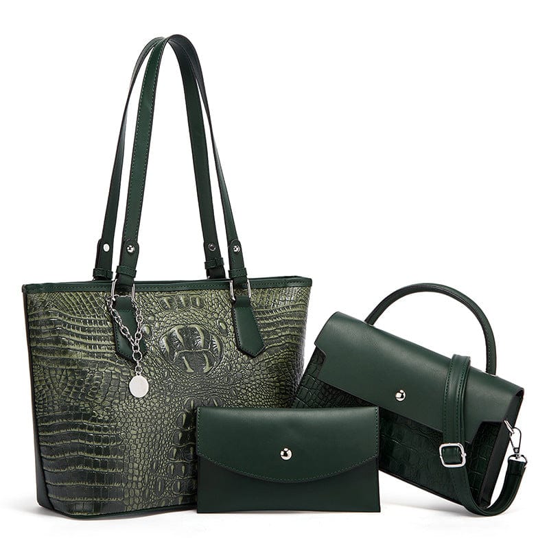Crocodile Print Lather Designer Bags Handbags Women Famous Brands Sets Shoulder Crossbody Handbag For Female 2022