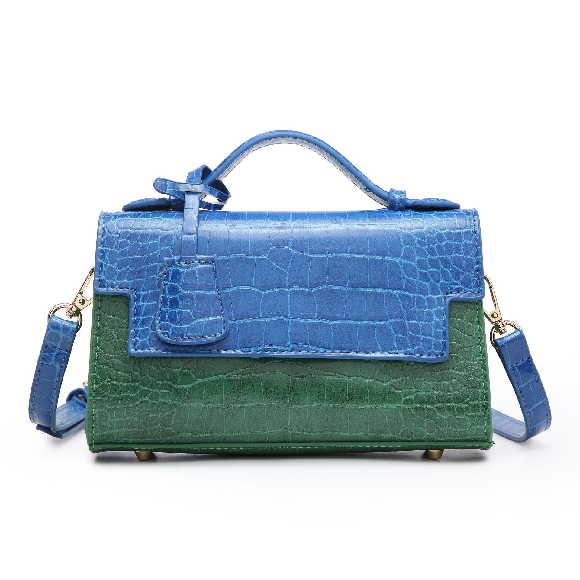 Cross Body Women Crocodile Skin Bags Hand Bag Wholesale Ladies Alligator Pattern PU New Arrivals Double Color Customized Logo