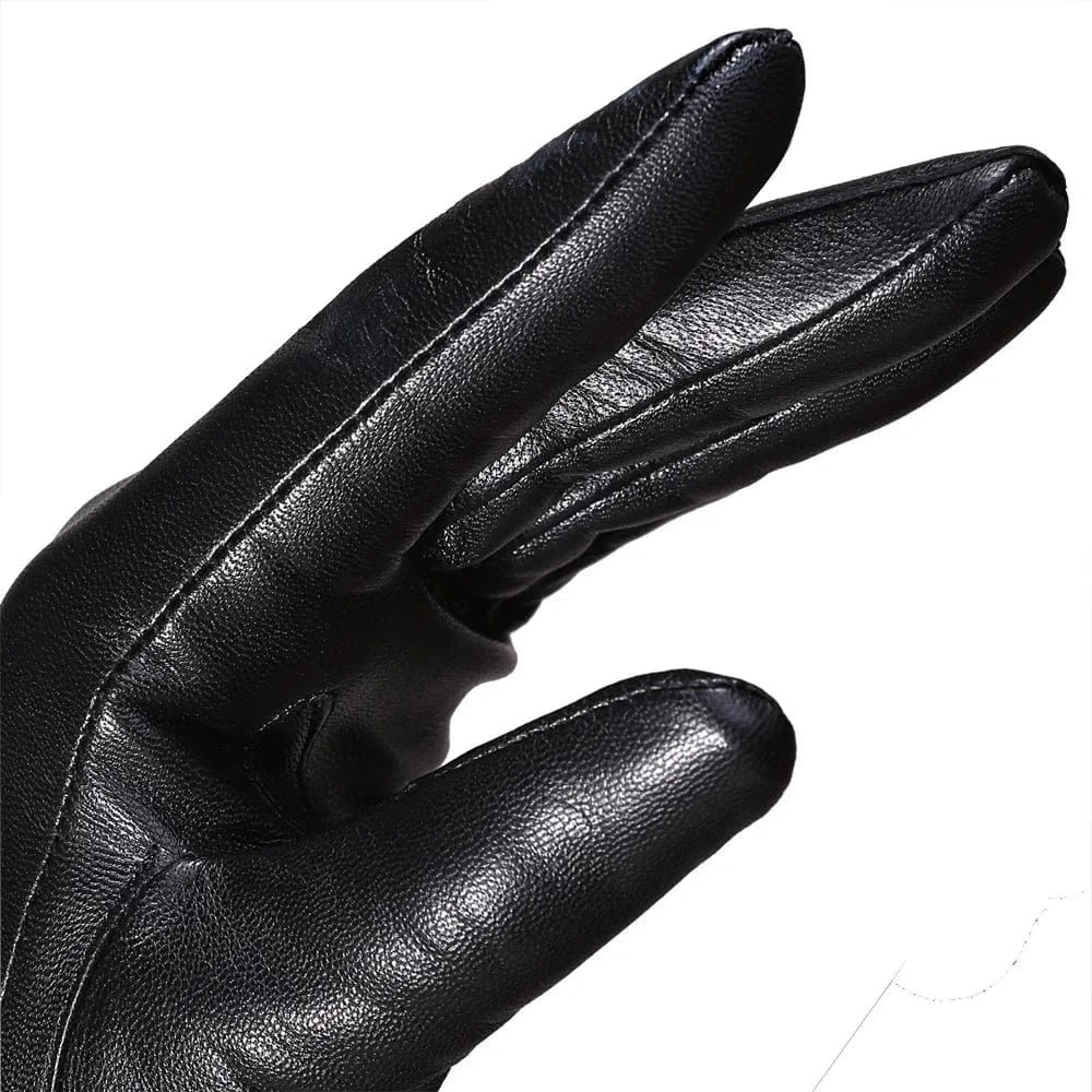 Custom design texting winter women real leather rex rabbit fur gloves