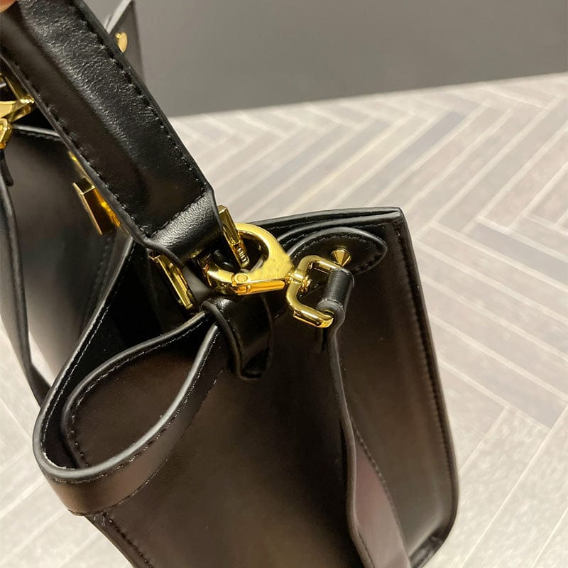 Custom ladies smooth tote bags luxury large capacity shoulders handbags for women