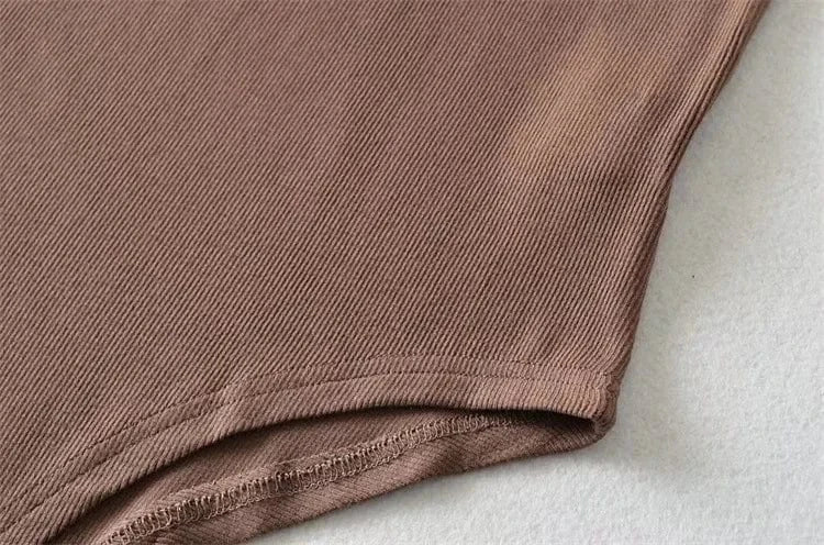 Custom Logo Bodysuit Top Women's Casual Workout Bodysuits for Women Solid Sleeveless Ribbed Knit Bodysuit