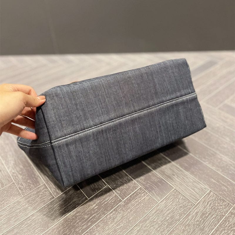Custom Luxury Ladies Shoulder Bag Famous Brand Fashion Denim Handbags For Women