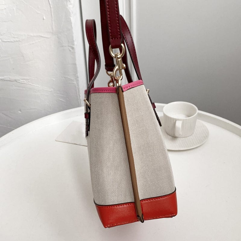 Customize High Quality Canvas Shopping Tote Bag Classic Luxury Shoulder Handbags For Women