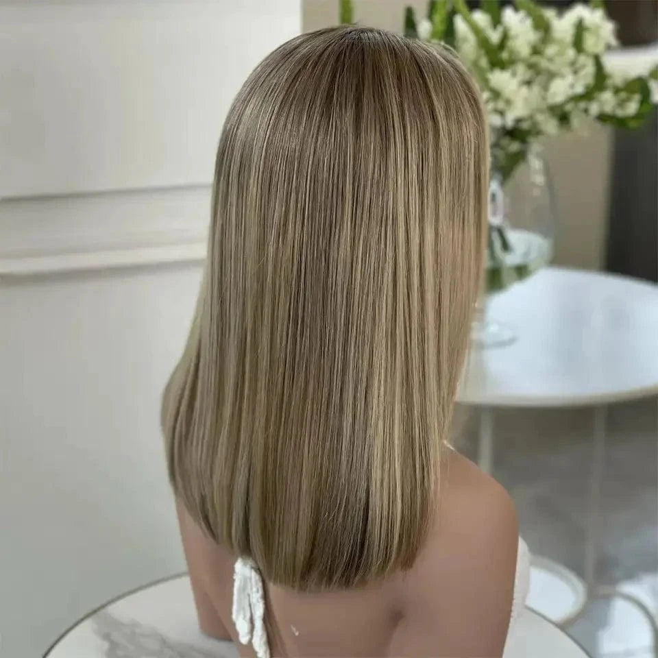 Customized European 100% Virgin Human Hair Wigs Preplucked Blonde Color 12A Body Wave Swiss Transparent 13x4 Lace Front Wigs
