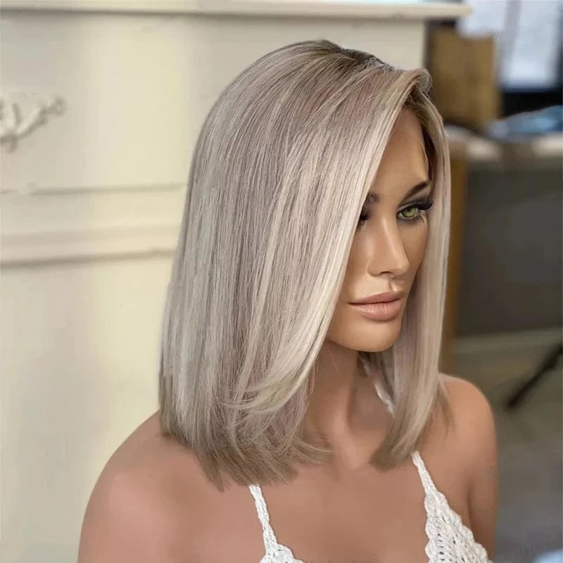 Customized European 100% Virgin Human Hair Wigs Preplucked Blonde Color 12A Body Wave Swiss Transparent 13x4 Lace Front Wigs