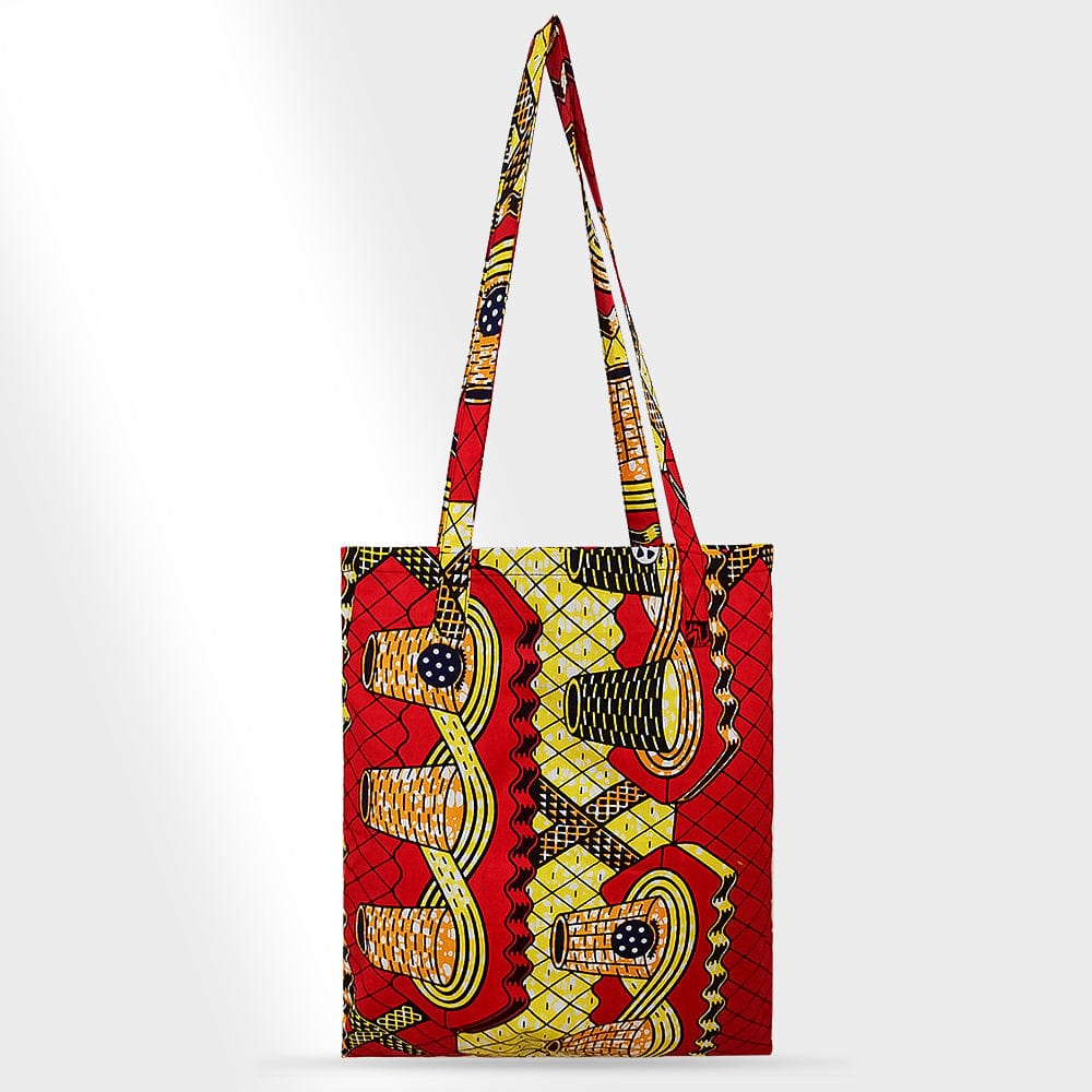 Customized Printed Eco-friendly 100% Cotton African Handbag Ankara Wax Print Reusable Shopping Bags Tote Bag