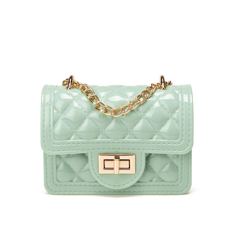 Cyan Ladies new pink red transparent colorful purses and bags mini handbag jelly shoulder bag bags for women girls