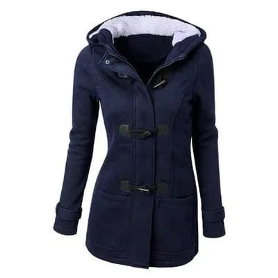 D0702DJ04 2023 New Design Winter Plus Size Hoodie Horn Button Pockets Women Jackets And Coats Sehe Fashion