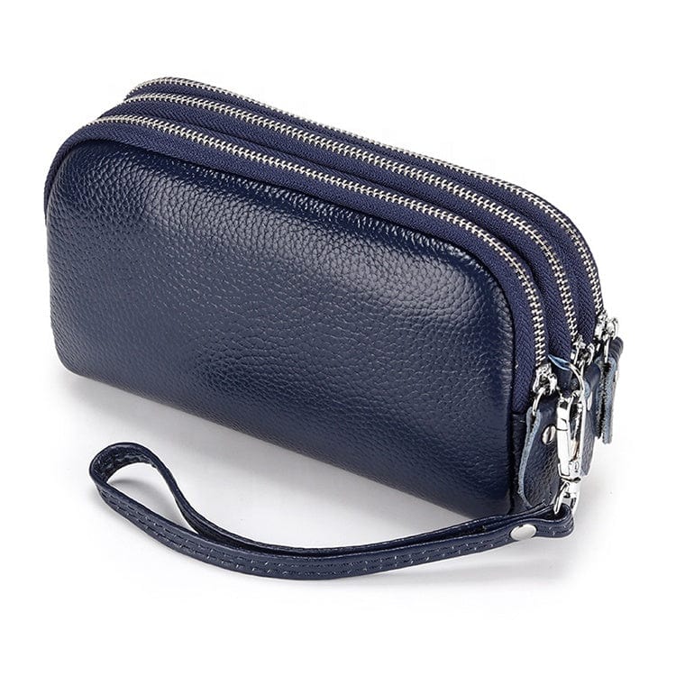 DEEP BLUE 2022 New Arrival Three Layer Women's Men Wristlets Portable Luxury Wrist Bags for Women