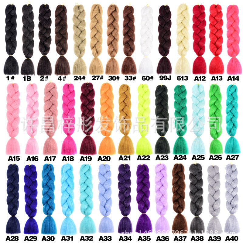 default 2022 New Motorcycle Helmet Braids Woman Braids Wig For Motorbike Helmets 17 Colors Twist Dual Pigtail Ponytail With Sucker Bow