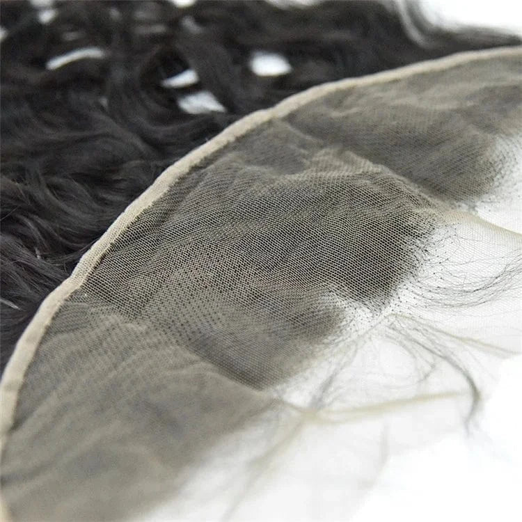 Derun high quality 13X4 13x6 closure raw indian hair thin skin lace frontal